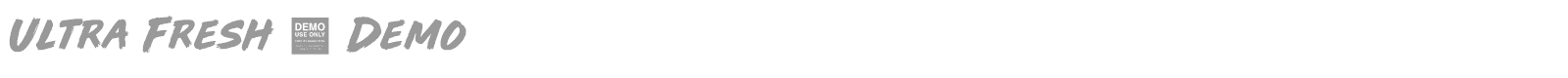 Ultra Fresh font preview